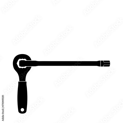 Ratchet Wrench Silhouette