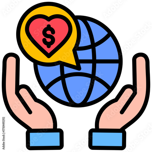 Nonprofit Work lineal color icon