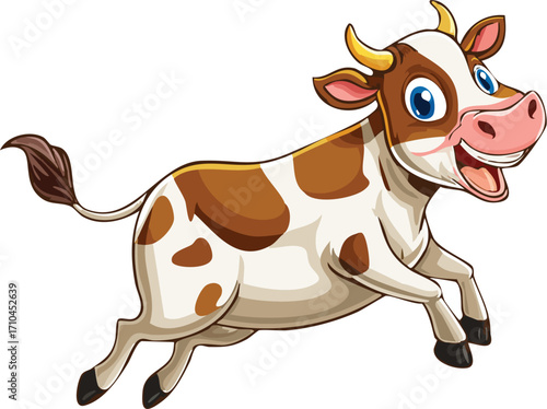 Running Brown Cow