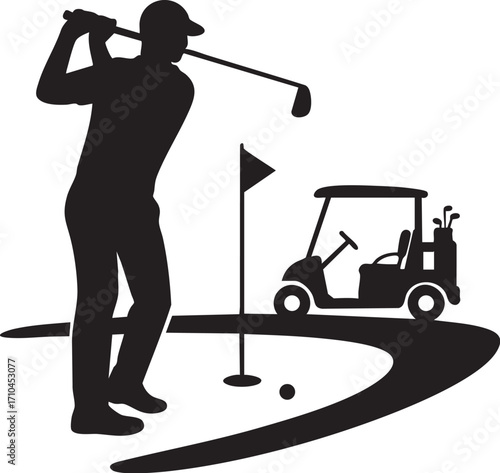 Golfer Silhouette