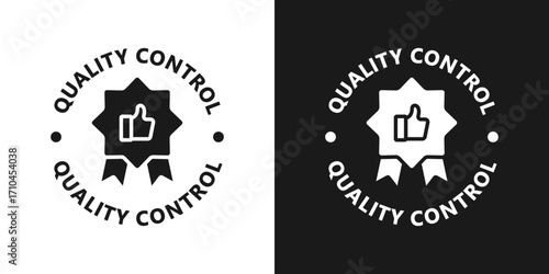 Quality Control Approved Stamp, Badge, Icon, Seal, Emblem, Quality Assurance Label, Quality Concept, Service, Controller, Patch, Rubber, Product, Sticker