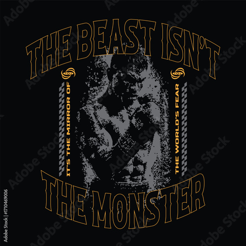 Urban streetwear graphic t shirt design bold edgy typography for apparel
