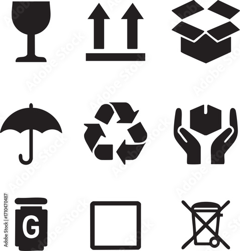 Shipping and Recycling Symbols