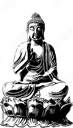 buddha statue silhouette