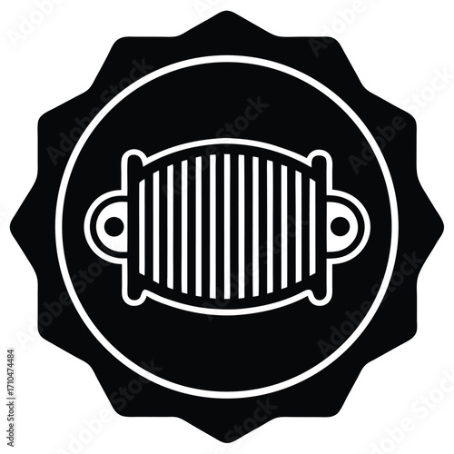 radiator cap vector icon