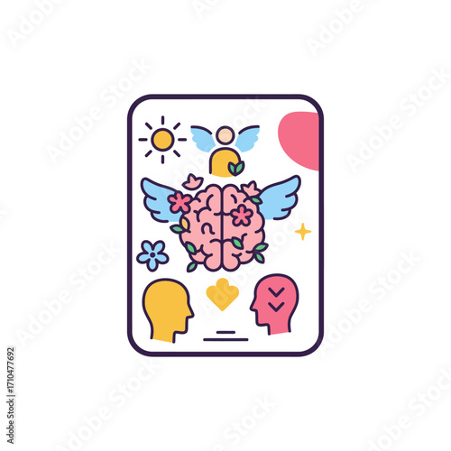 fostering mental well-being for inner peace representing psychological connection for emotional intelligence