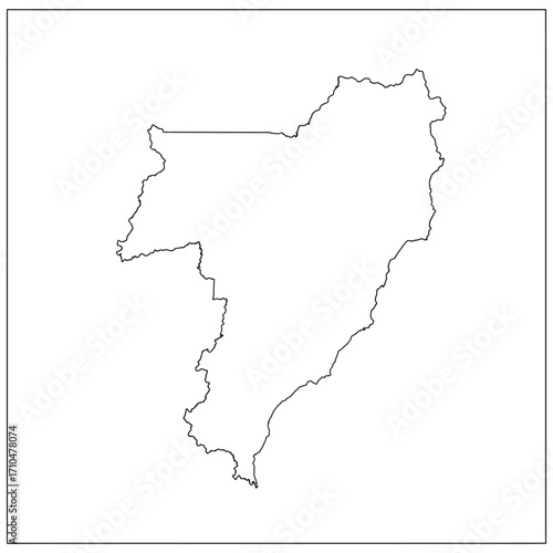 outline map of espírito santo state brazil featuring geography perfect for education and travel promotions cartography boundaries