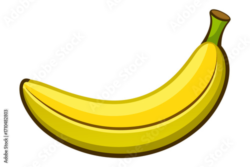 banana on white background