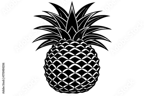 pineapple on a white background
