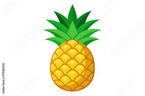 pineapple isolated on white