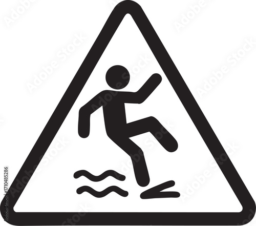 Slippery Surface Warning Sign