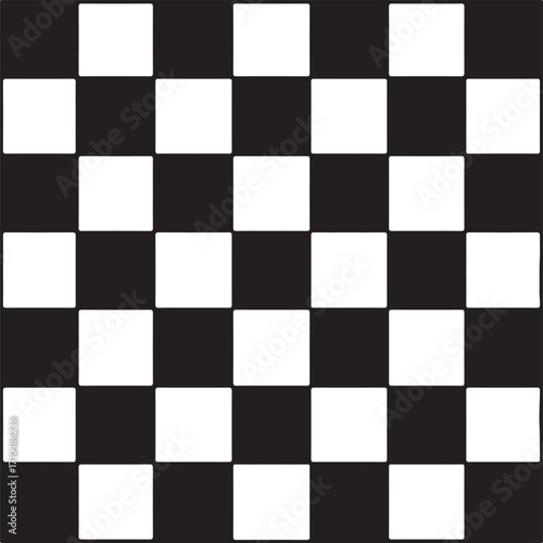 Black and White Checkerboard Square Pattern Background