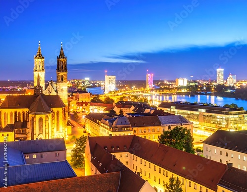 City skyline at twilight (4)