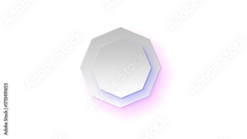 Abstract morphic animation with hexagonal patterns, perfect for digital art, modern design, or creative backgrounds