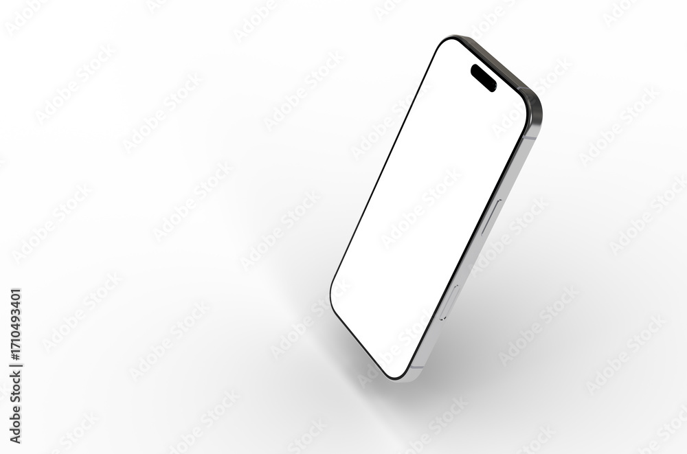 Clean image of a silver smartphone with blank screen, perfect for app presentations or technology websites. Clean image of a silver smartphone with blank screen, perfect for app presentations or technology websites.
