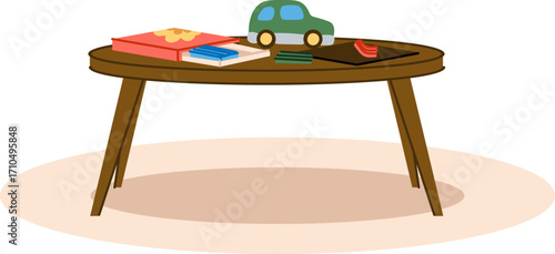 Round Table with Plasticine Clay