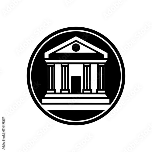 museum art gallery glyph icon 