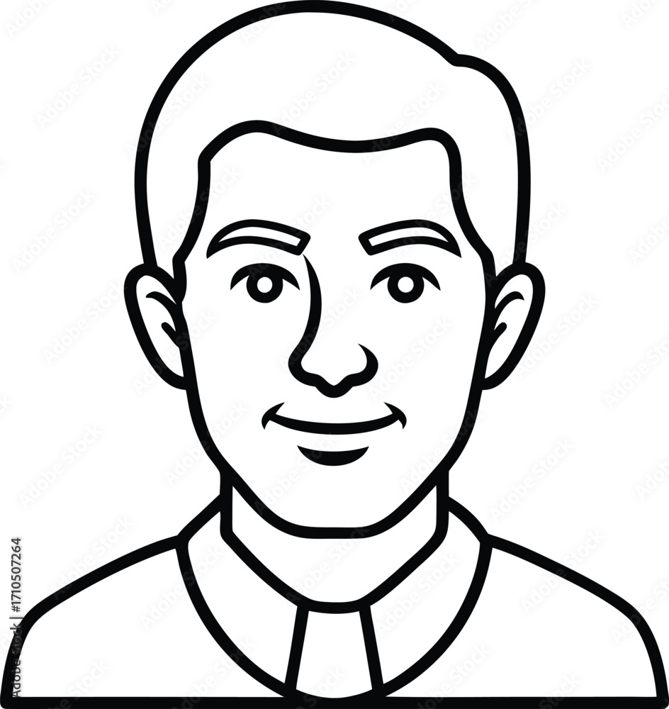 Obraz premium honest face integrity outline icon vector.