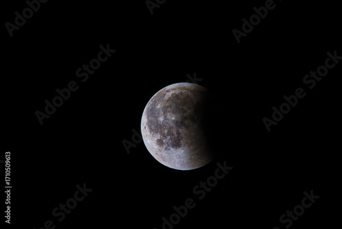 Moon partial eclipse. Partial lunar eclipse of September 2025.