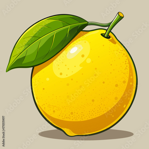 vector illustration of a lemon