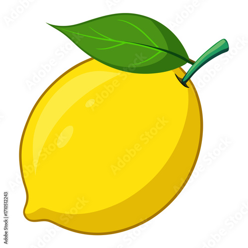 vector illustration of lemon