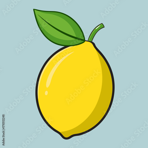 vector illustration of lemon