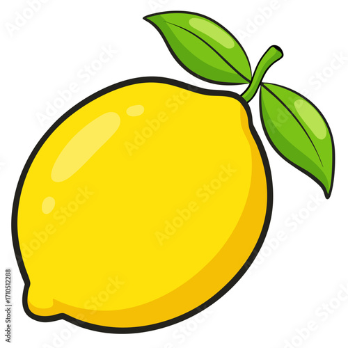 vector illustration of lemon