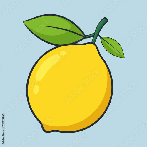 Juicy citrus fruits like lemons and oranges with leaves, a fresh and healthy vector illustration for food and organic designs