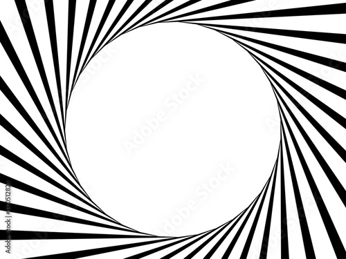 Spiral Frame Background – Radial Lines with Center Circle