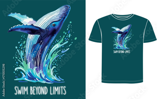 Whale T Shirt Design