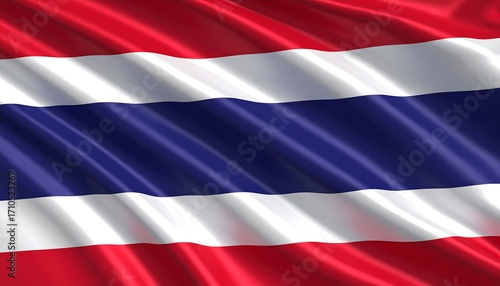 Rippled national flag