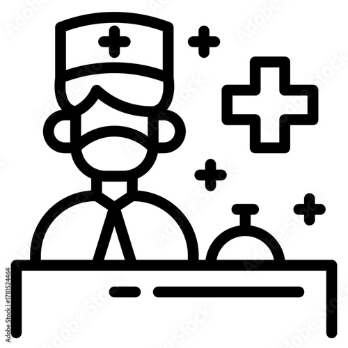 MEdical advice icon in vector illustration