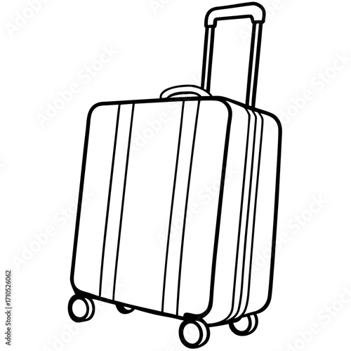 suitcase with luggage