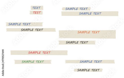 text written in paper strips 