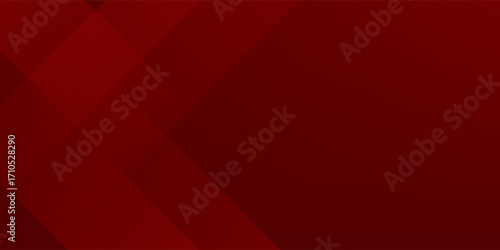 Abstract simple dark red gradient illustration background with 3d look overlap square with shadow and line pattern. Cool design and luxury. Eps10 vector