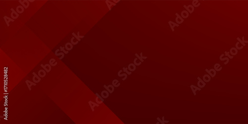 Abstract simple dark red gradient illustration background with 3d look overlap square with shadow and line pattern. Cool design and luxury. Eps10 vector