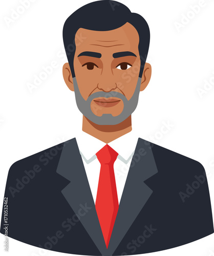 Portrait of a middle-aged man in a suit.