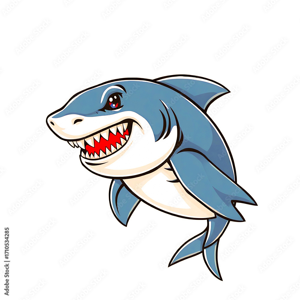 Fototapeta premium Silhouette Vector Style Minimal Shark Logo Design – Bold and Modern Graphic Template for Sports Teams, Ocean Conservation, Seafood Brands, Surfing Companies, Adventure Projects, and Professional Busin