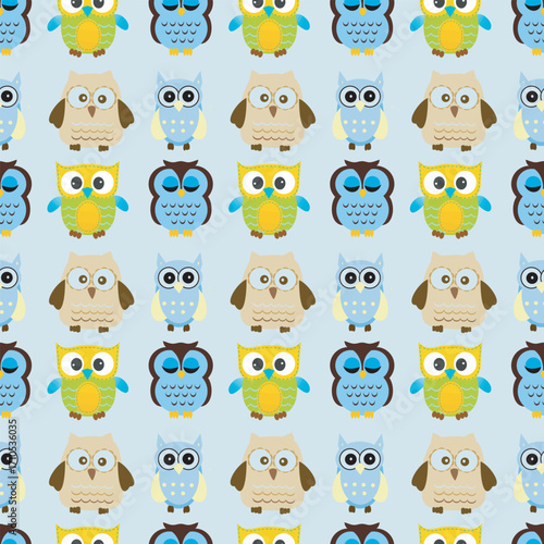Seamless childish pattern with funny animals faces . Creative kids texture for fabric, wrapping, textile, wallpaper, apparel.