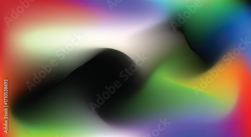 Swirling abstract background with smooth color transitions and dark center gradient