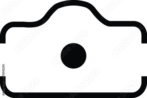 unique camera icon silhouette