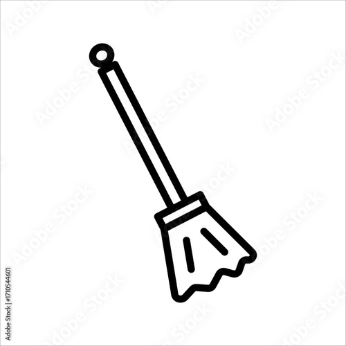 Floor mop icon. Trendy Floor mop logo concept on transparent background from cleaning collection