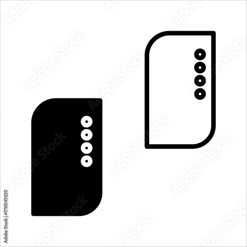 Electric charging device icons set. Ev charging point station icons. Electric vehicle charging icons. Vector illustration
