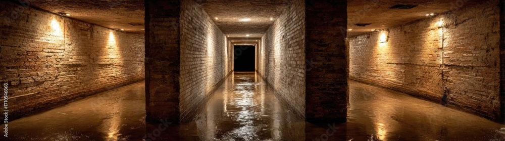 Obraz premium Illuminated Corridor