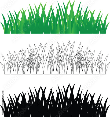 unique grass icon