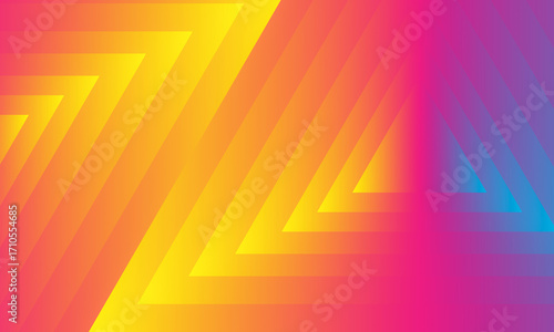Abstract of colorful triangle pattern for background.