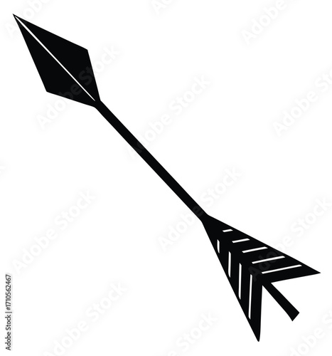 An origami paper plane illustration soars like a vector arrow, a symbol of business and creative art