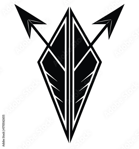 A stylized vector illustration of an origami paper plane and a crane, symbolizing business and design concepts