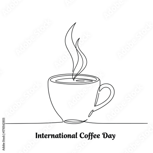 international coffee day - vector illustration
