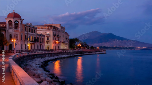 Reggio Calabria: Evening Glow on the Strait